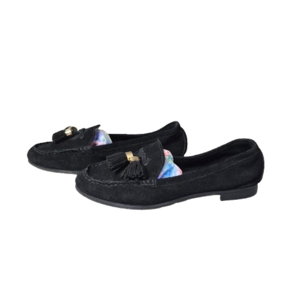 7 Michael Kors Black Suede Tassel Loafers
